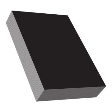 3 Sheet Card (A4) 160gsm Black 100 Sheets