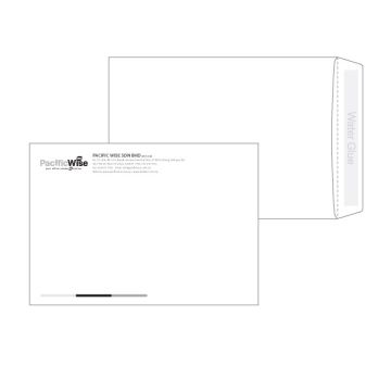 Customized Printing White Envelope Non-Window 9" x 12.75" (A4) 1 Colour