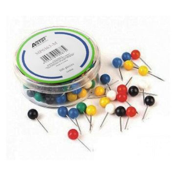 Astar MP6363 Mix Colour Map Pin 6mm 100pcs