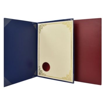 Certificate Holder PVC8C Durable A4 PVC Cover