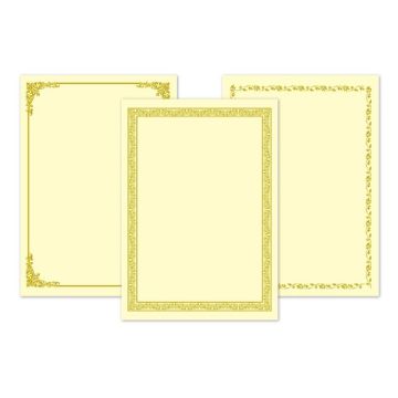 A4 Certificate Paper Gold Stamping B1 B10 B24