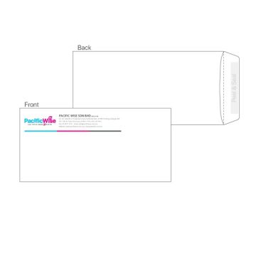 Customized Printing Non-White Window Envelope 9.75" x 4.75" 3 Colour