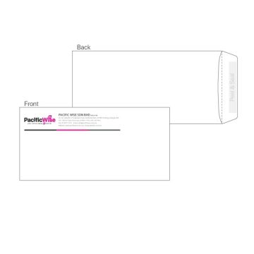 Customized Printing Non-White Window Envelope 9.75" x 4.75" 2 Colour