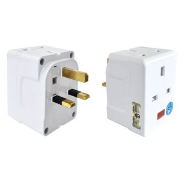 Eurosafe 940S 3 Way Adaptor with Surge Protector
