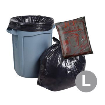 Large Black Garbage Bag 29" x 35" 50pcs