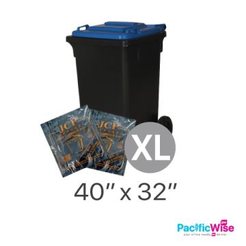 XL Black Garbage Bag 32" x 40" 8pcs Pack