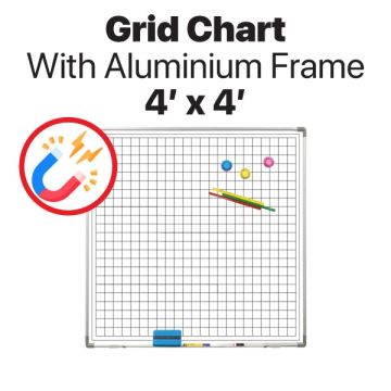 Grid Chart Planning Board 4' x 4' Board Only