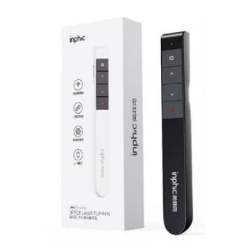 INPHIC PL1 PPT Flip Pen Black Rechargeable Laser Pointer