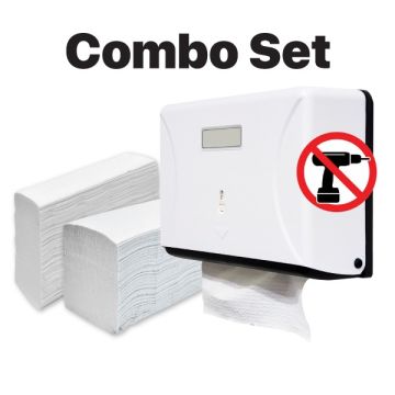 Hand Towel Dispenser Set Virgin Pulp Easy Dispense 1 Carton