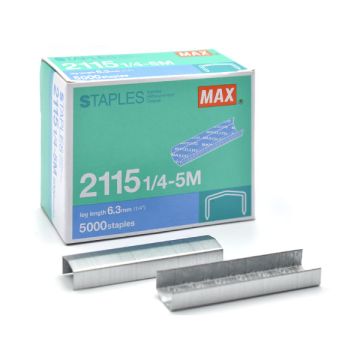 Max 2115 1/4-5M Arched Crown Staples 5000pcs