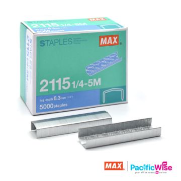 Max 2115 1/4-5M Arched Crown Staples 5000pcs