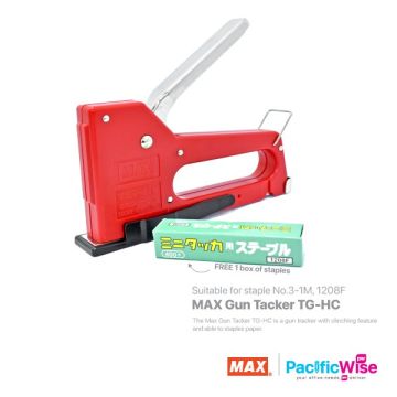 Max TG-HC Heavy Duty Gun Tacker With 1208F Staples