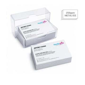 Customized Printing Name Card 250gsm Metal Ice | Double Sided