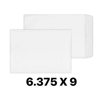 White Non-Window Envelope 6.375 x 9 Inch