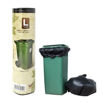 OXO-Biodegradable Garbage Bag L Size Black 10pcs