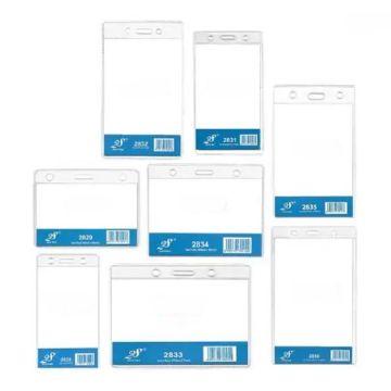 PVC Name Badge Without Clip Horizontal Vertical