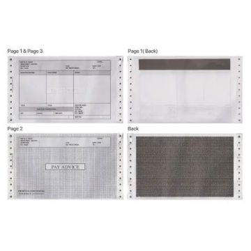 Design2 3 Ply 2 Up Payslip Mailer 9.5 x 11 Inch