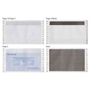 3 Ply 2 Up Payslip Mailer 9.5 x 11 Inch