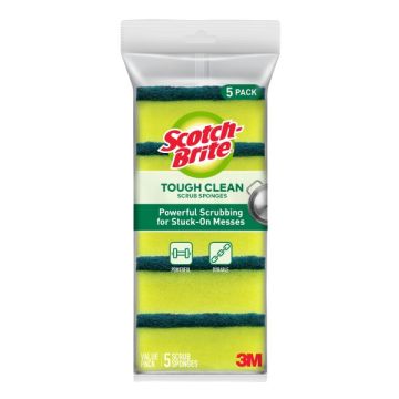 Scotch-Brite Heavy Duty Scouring Sponge Tough Clean 5pcs
