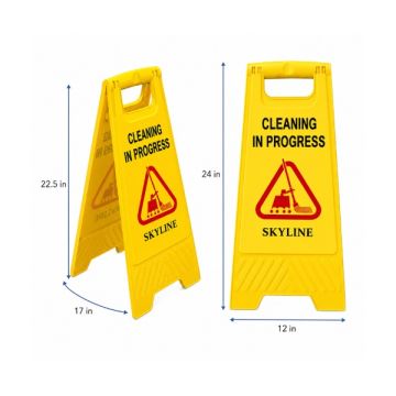Skyline Yellow Foldable Floor Sign 300 x 620mm