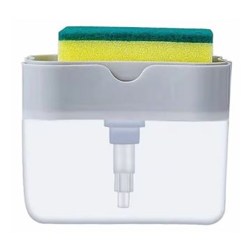 Soap Pump Dispenser With Sponge Holder