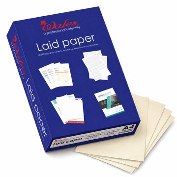 Wales A4 Cream Laid Paper 100gsm 500 Sheets
