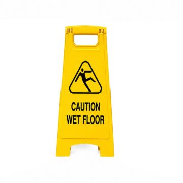 Yellow Safety Signboard 300 x 680mm Wet Caution Sign