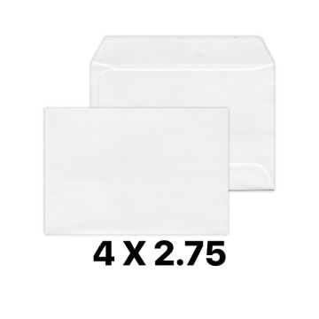 White Non-Window Envelope 2.75 x 4 Inch 50pcs / 1000pcs