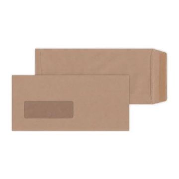 Brown Manila Window Envelope 4.5 x 9.5 Inch 500pcs
