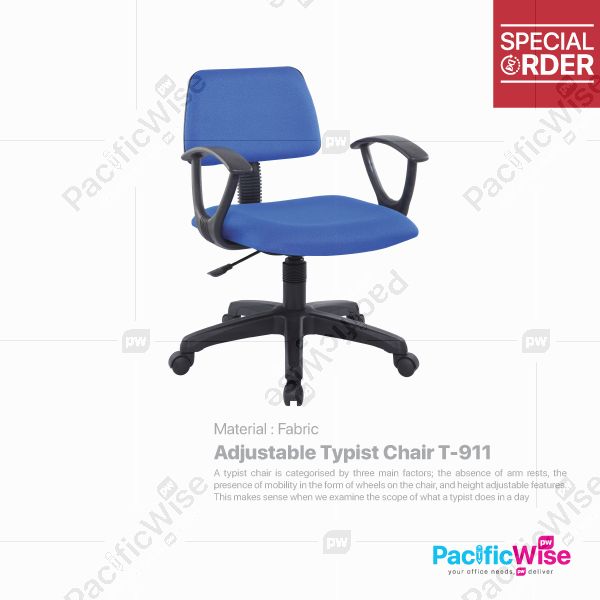 Adjustable Typist Chair/Kerusi Jurutaip Boleh Laras/T-911