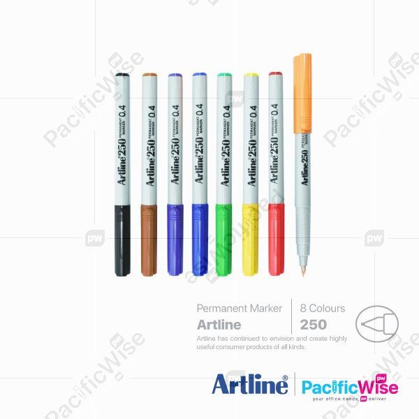 Artline/Permanent Marker Pen/Pen Marker Kekal/Writing Pen/250/0.4mm
