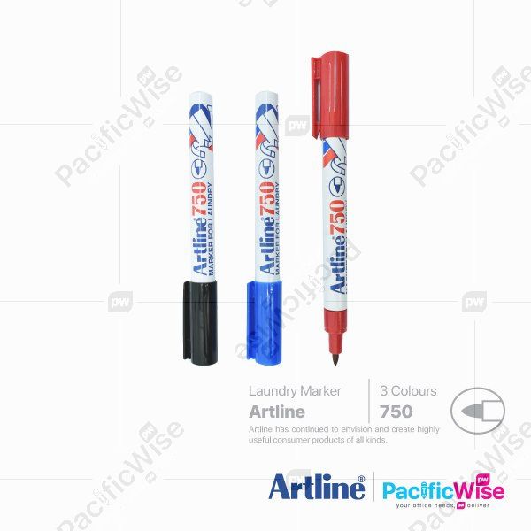 Artline/Laundry Marker/Penanda Dobi/Writing Pen/750/0.7mm
