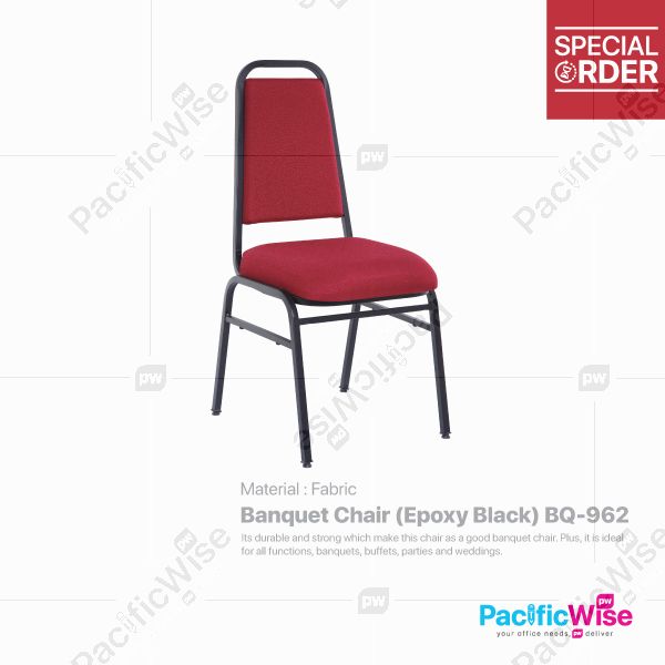 Banquet Chair (Epoxy Black)/Kerusi Jamuan/BQ-962
