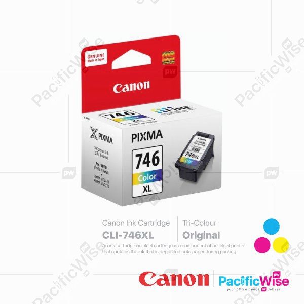 Canon High Yield Ink Cartridge CLI-746XL Tricolour (Original) 