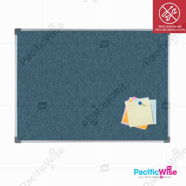 Carpet Notice Board with Aluminium Frame