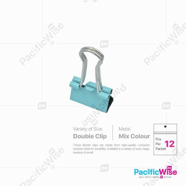 Colour Double Clip (12'S)