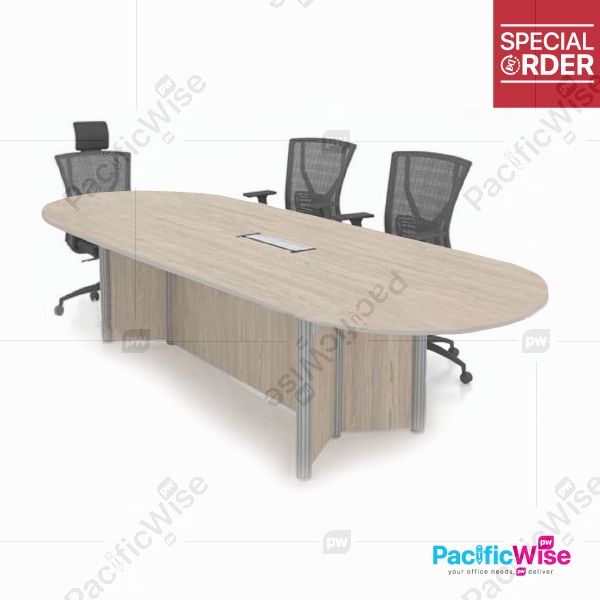 Office Table/Conference Table/Pole Leg Concept/POC 2400/Meja Office/Meja Persidangan/Oval Table