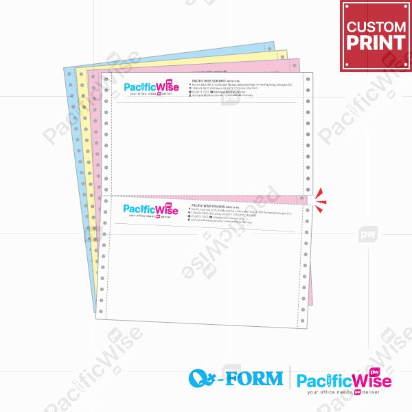 Customized Printing Computer Form 2 Up 9.5