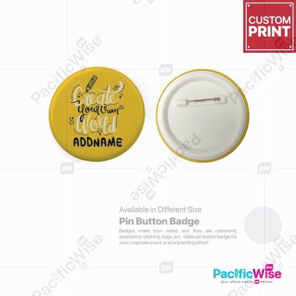 Customized Printing Button Badge (Pin)