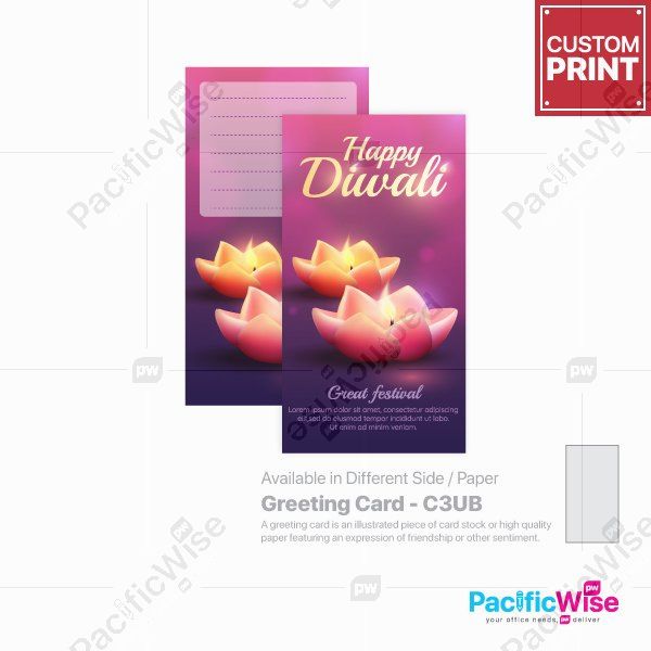 Customized Printing Greeting Card (C03UB)