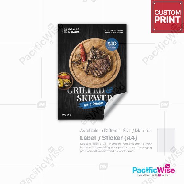 Customized Printing Sticker/Label (A4)