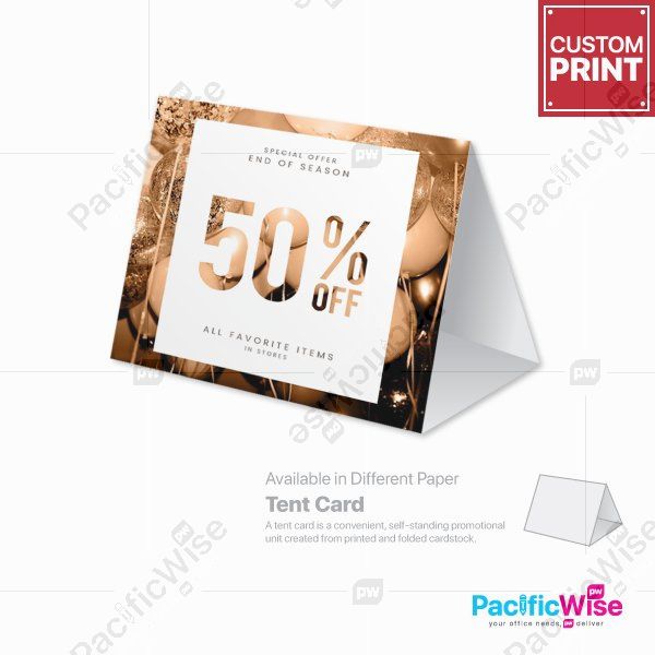 Customized Printing Tent Card