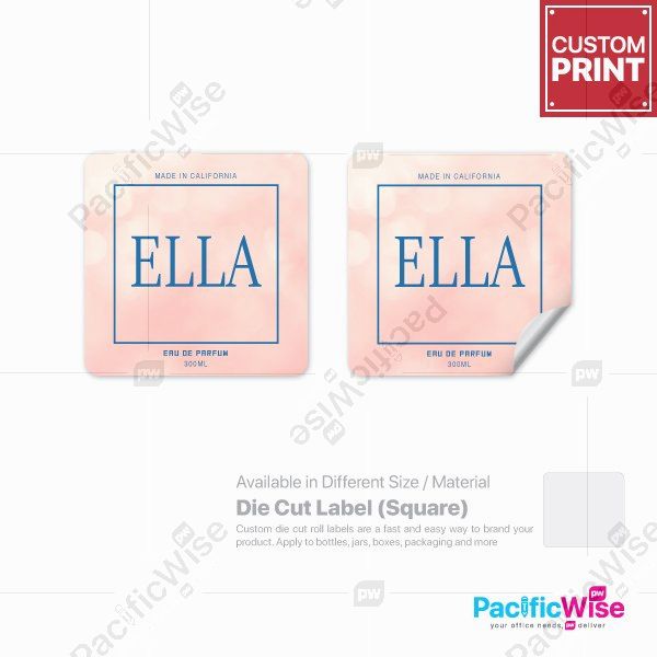 Customized Printing Die Cut Label (Square)