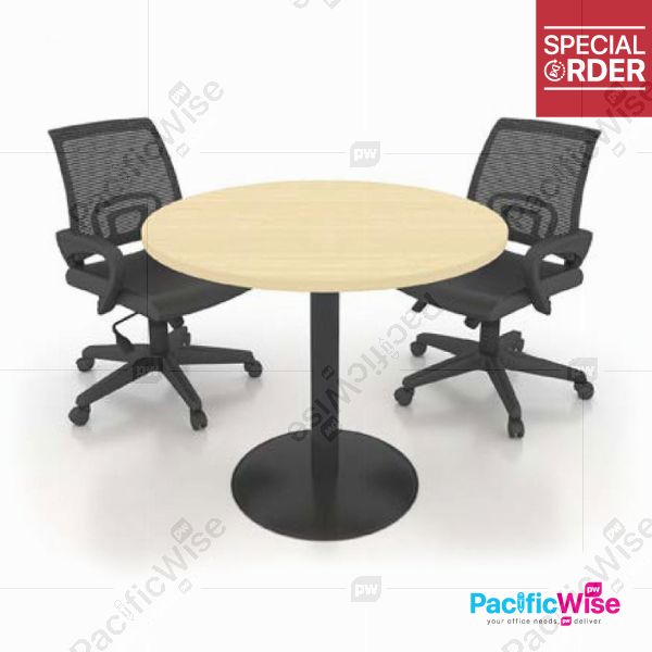 Office Table/Discussion Table/Metal Drum Leg/DT-D 900/Meja Office/Meja Perbincangan/Round Table