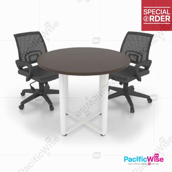 Office Table/Discussion Table/Metal X Leg/DT-X 900/Meja Office/Meja Perbincangan/Round Table