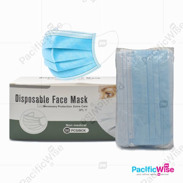 Disposable Face Mask/Pelitup Separuh Muka/Health & Beauty/3Layer