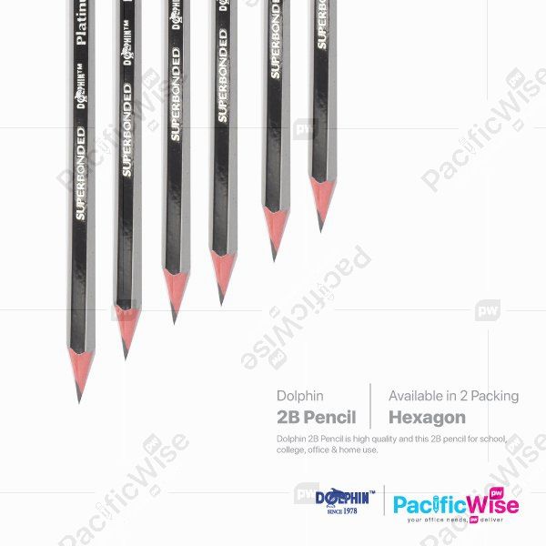 Dolphin/2B Pencil Platinum Value Pack/Pek Nilai Platinum 2B/Writing Pen