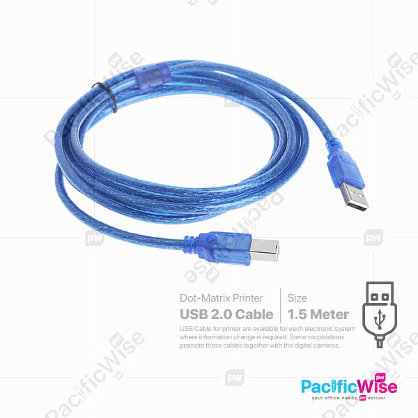 Dot-Matrix Printer USB Cable 1.5M