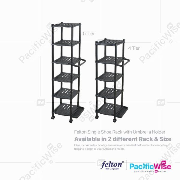 Felton Single Shoe Rack with Umbrella  Holder