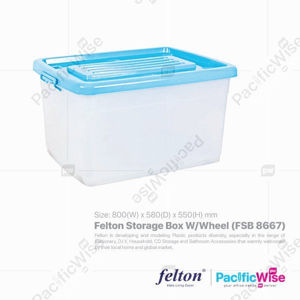 Felton Storage Box W/Wheel (FSB 8667)